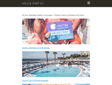 Tablet Screenshot of modeparties.com